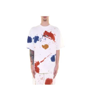 T-Shirt M/M Over Tie Dye Con Stampa - Colore Unico