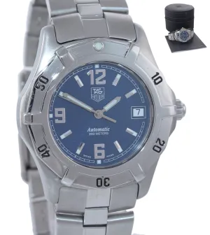 Tag Heuer 2000 Automatic Diver Stainless Steel WN2112 39mm Blue Date Watch