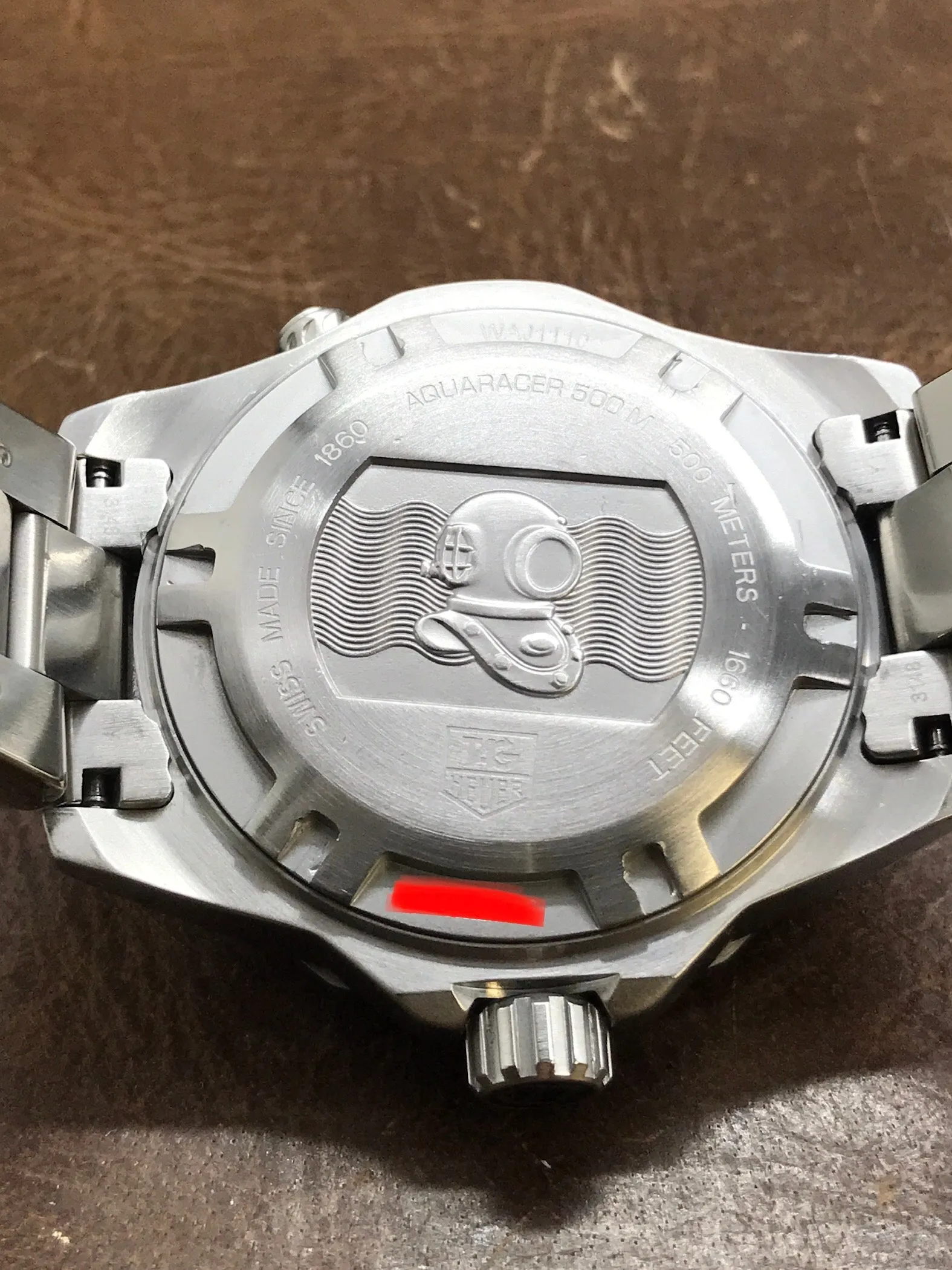 TAG Heuer Aquaracer 500m WAJ1110 Black Dial Quartz Men's Watch