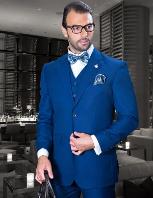 TAZZA SAPPHIRE BIG & TALL REGULAR FIT 3 PC SUIT