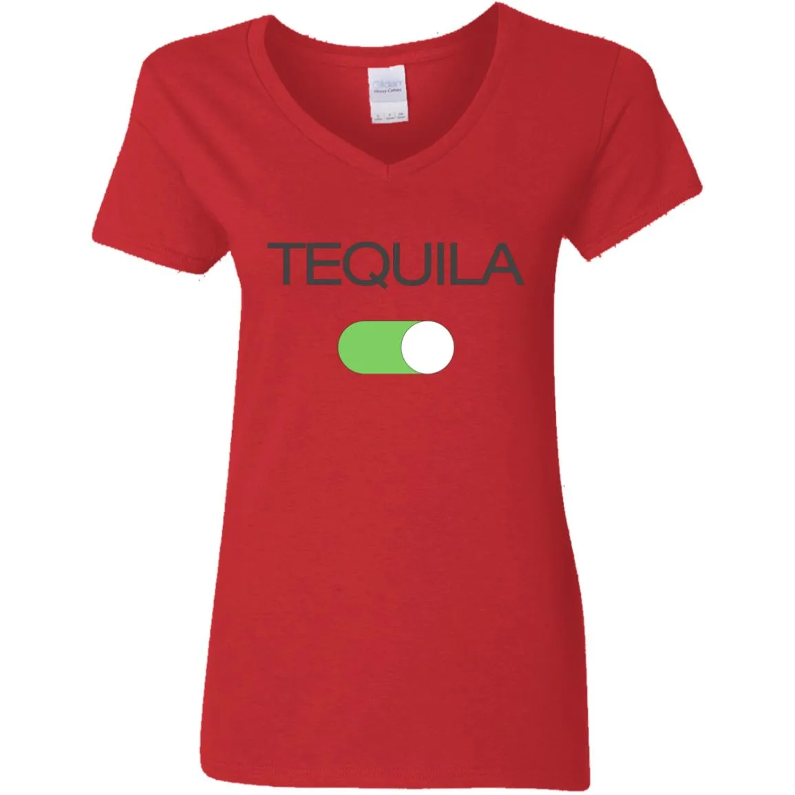 Tequila Mode ON!!!!  Party Time Ladies V Neck Drinking Tee