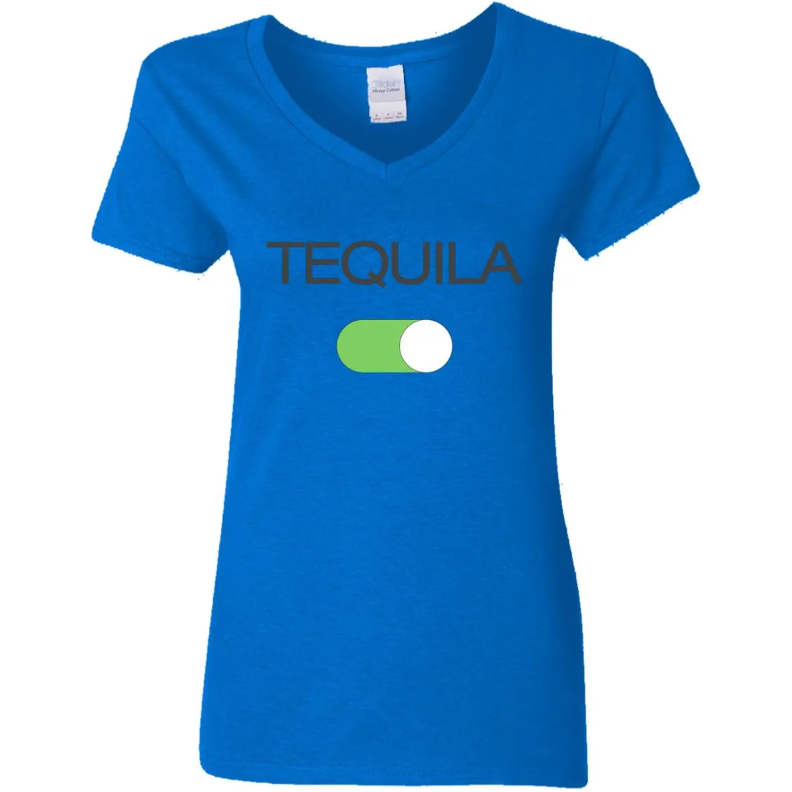 Tequila Mode ON!!!!  Party Time Ladies V Neck Drinking Tee