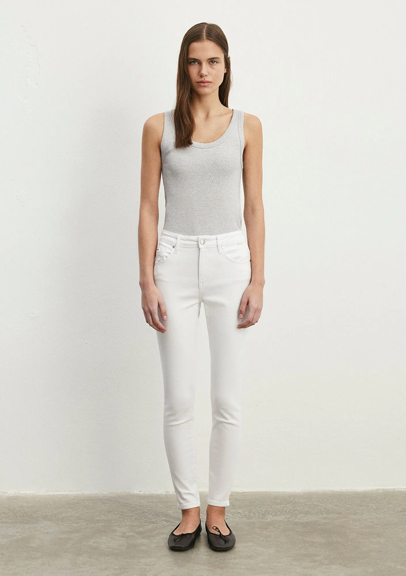 Tess White Gold Luxury Jean Pants