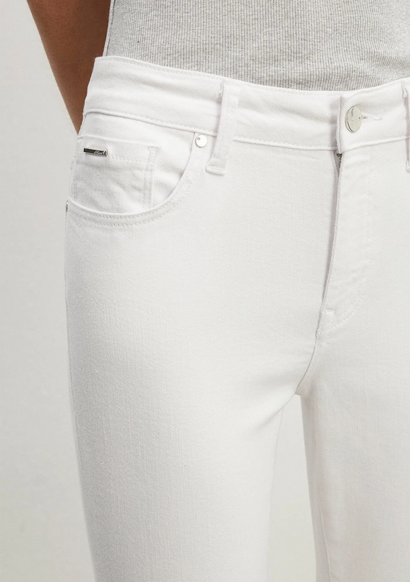 Tess White Gold Luxury Jean Pants