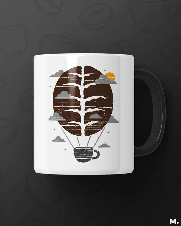 The coffee parachute printed mugs