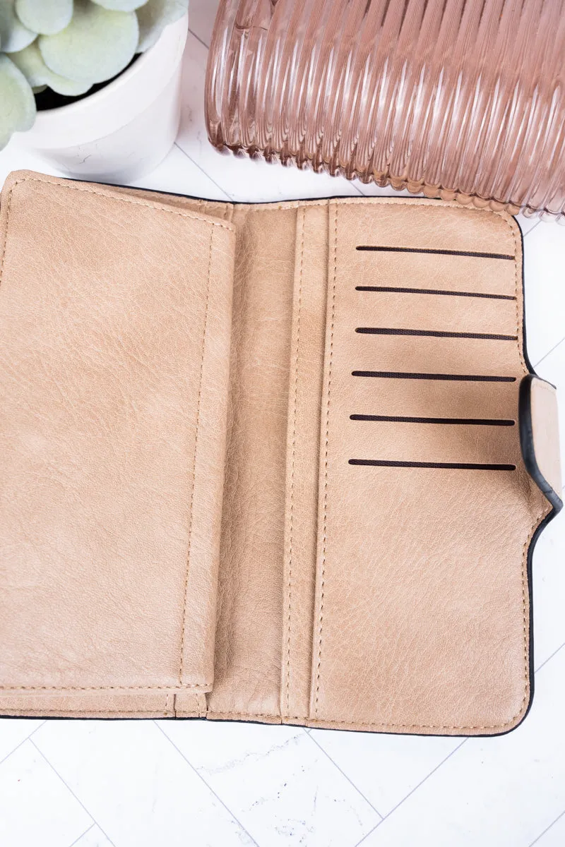 The Essentials Khaki Faux Leather Wallet