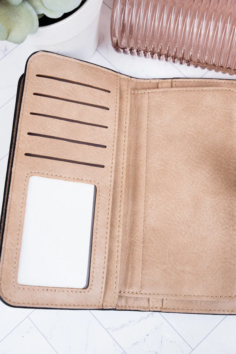 The Essentials Khaki Faux Leather Wallet