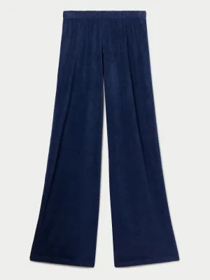 The Lito Low Rise Flare Pants in Terry