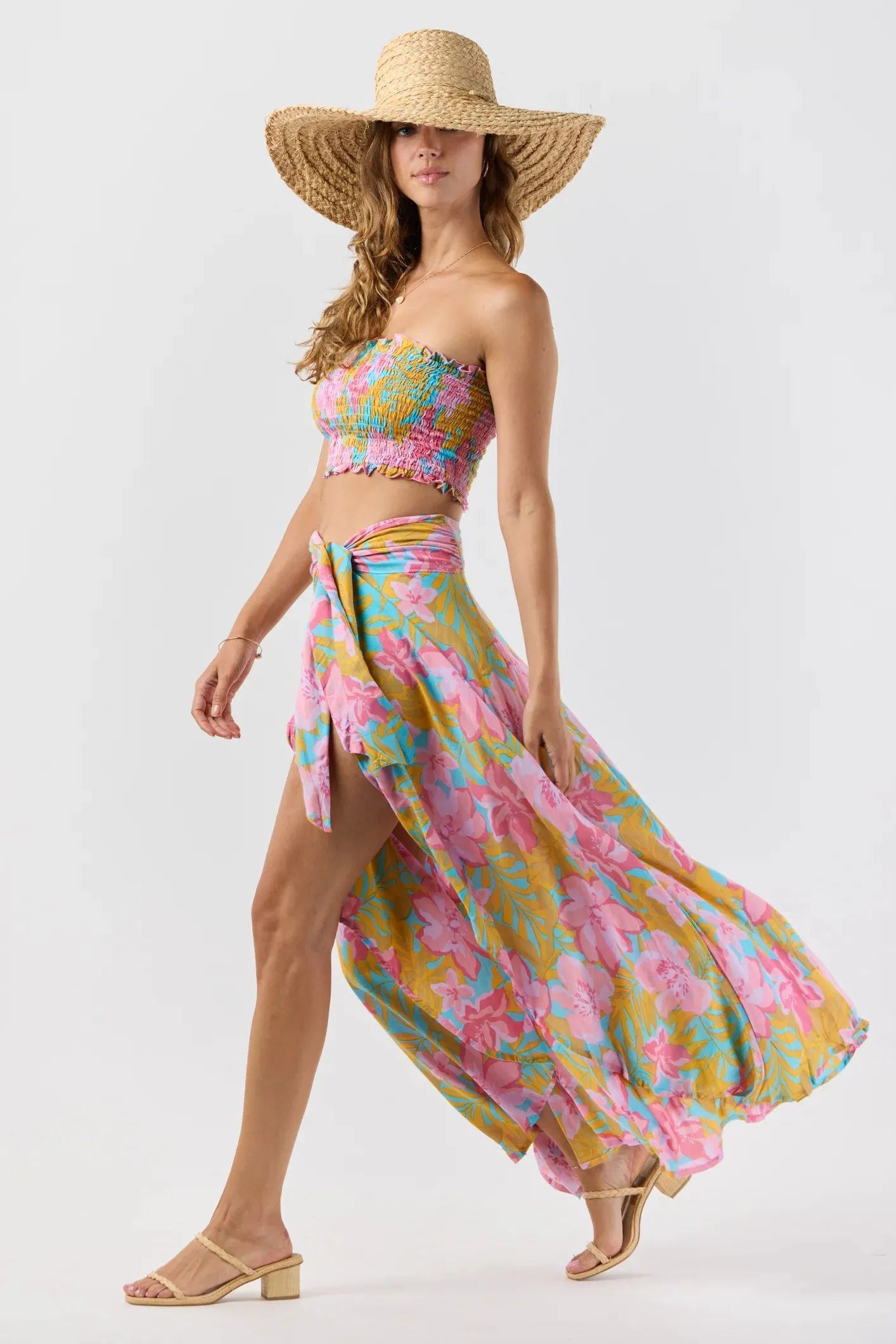 Tiare Hawaii Azure Wrap Skirt