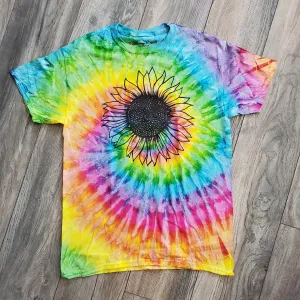 Tie Dye Sunflower Tee