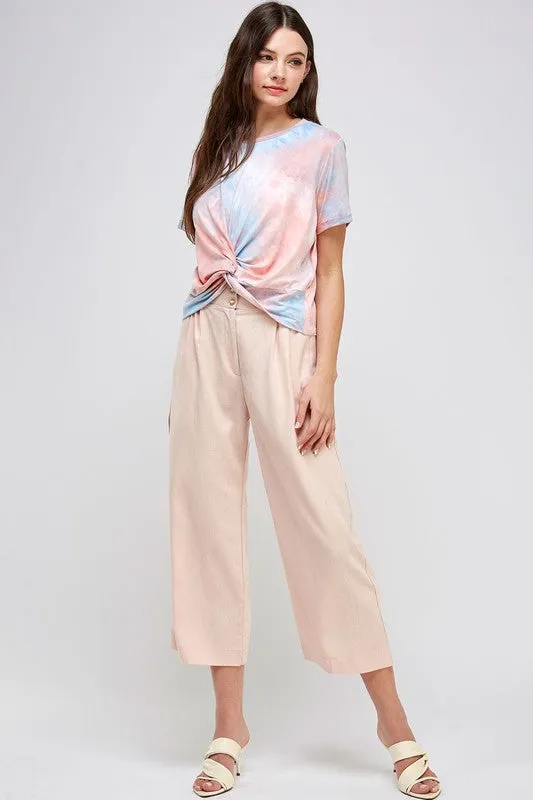 Tie Dye Twisted Knot Tee