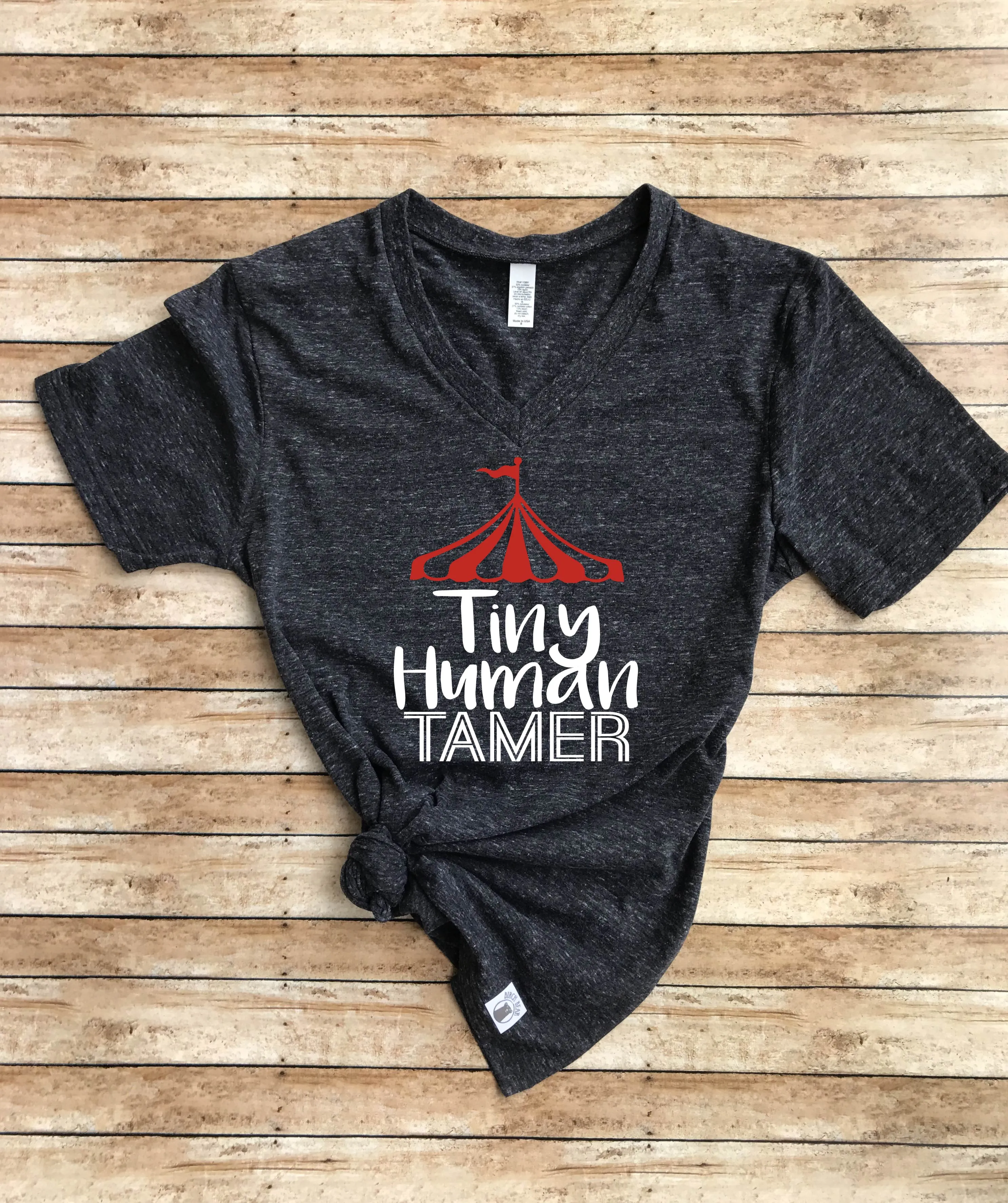 Tiny Human Tamer - Ring Leader Shirt - Circus Shirt - Circus Birthday Shirt - Carnival Birthday Shirt - Circus T Shirt Unisex Tri-Blend