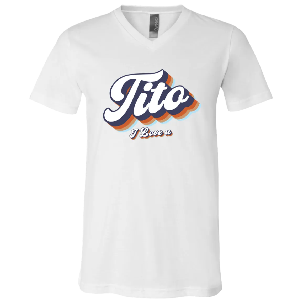 Tito I Love U Unisex Jersey V-Neck T-Shirt