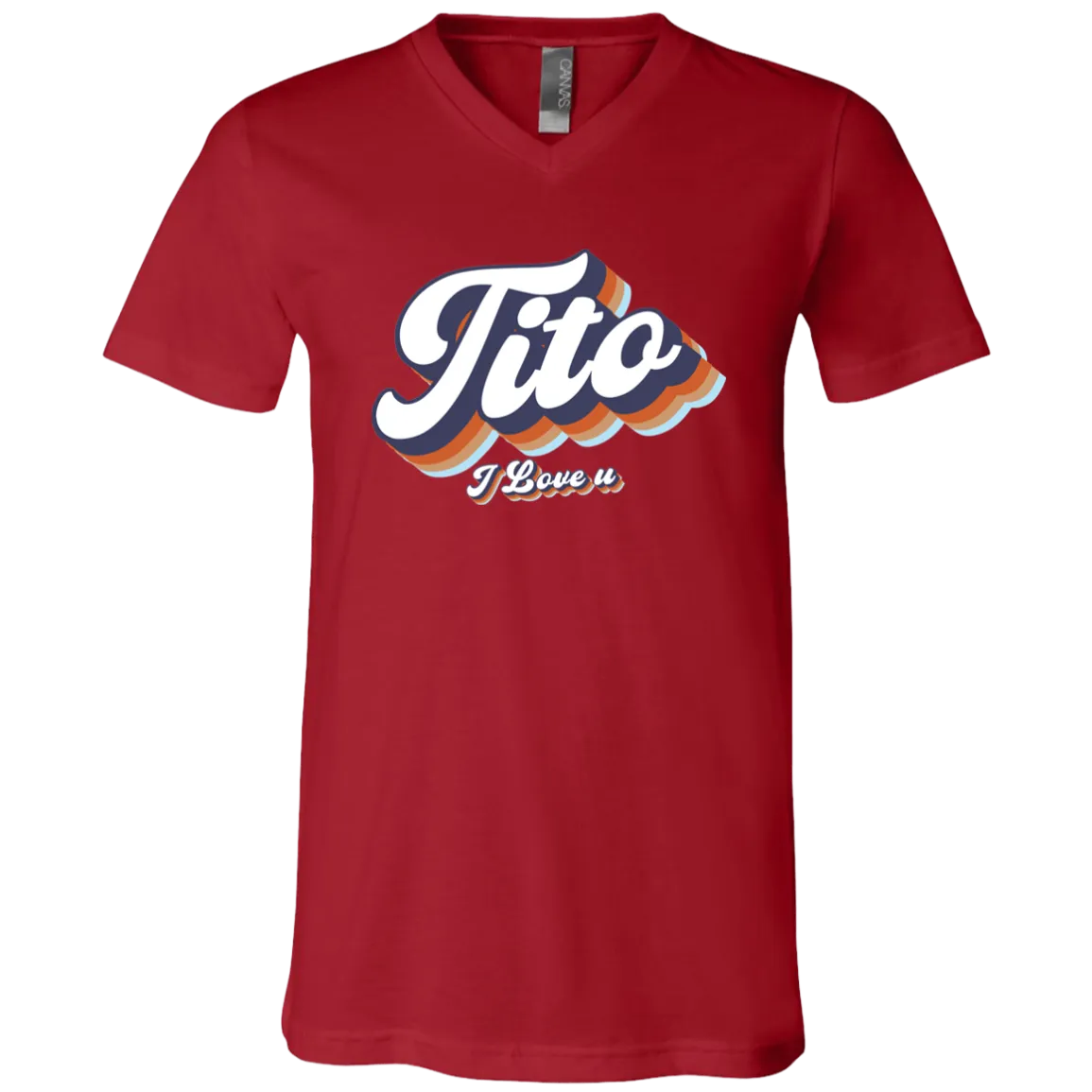 Tito I Love U Unisex Jersey V-Neck T-Shirt