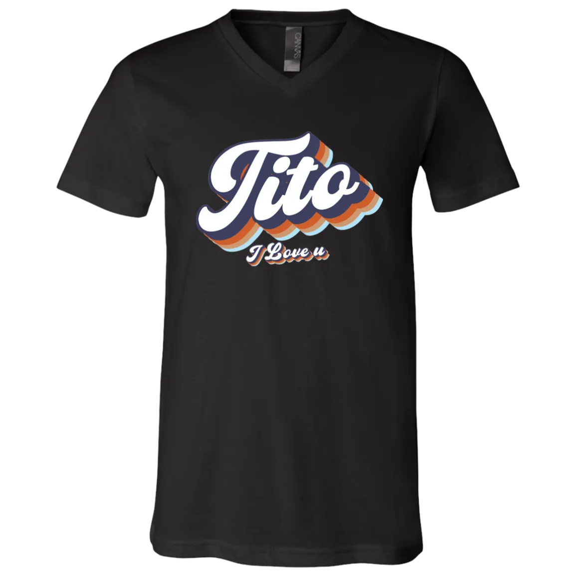Tito I Love U Unisex Jersey V-Neck T-Shirt