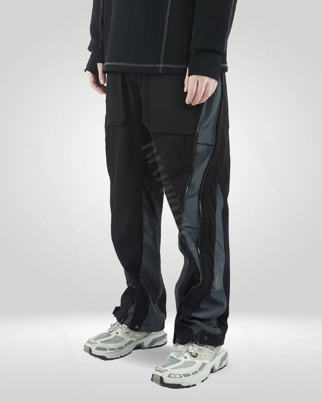 Transformative Nylon-Spandex Straight-Leg Pants