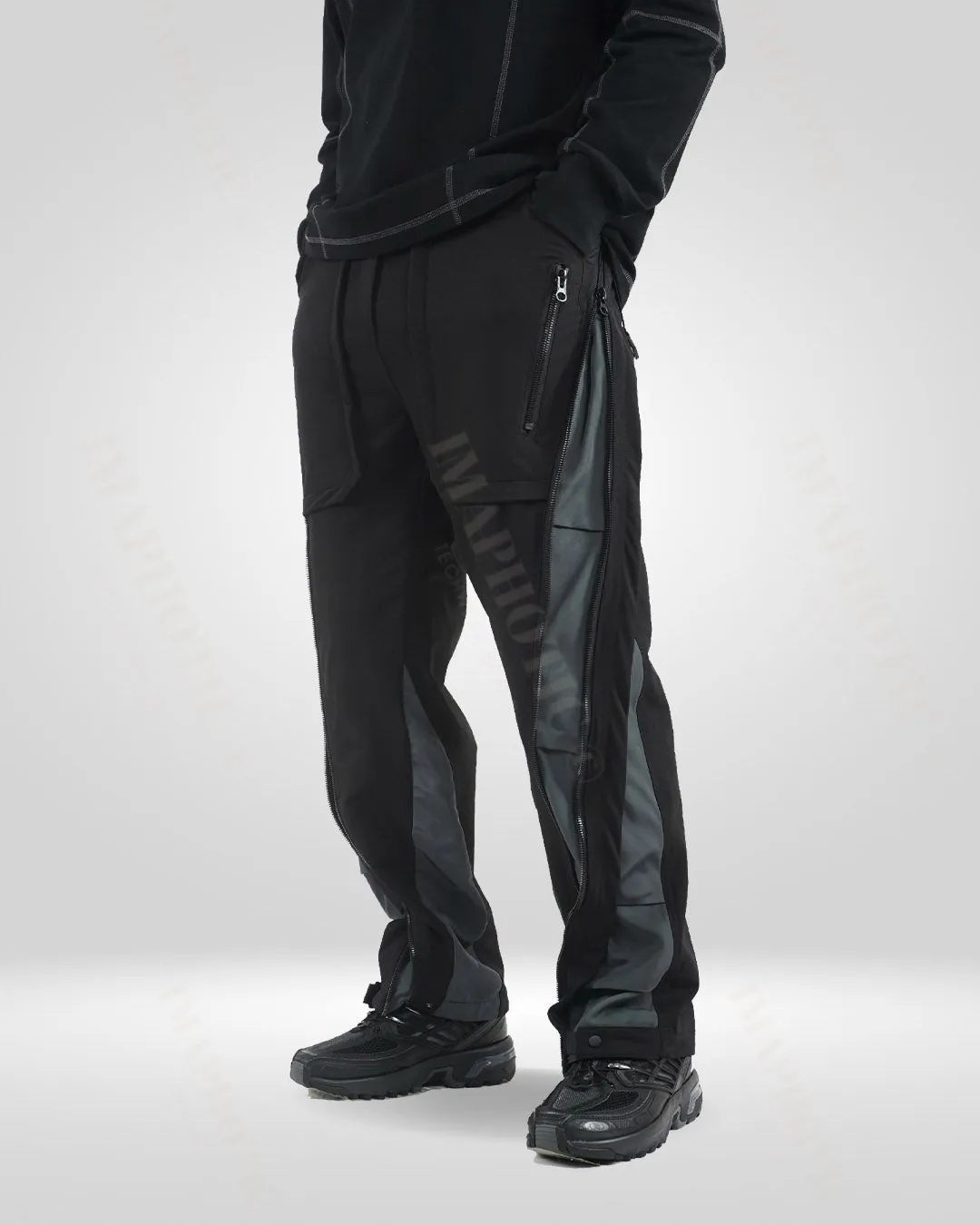 Transformative Nylon-Spandex Straight-Leg Pants