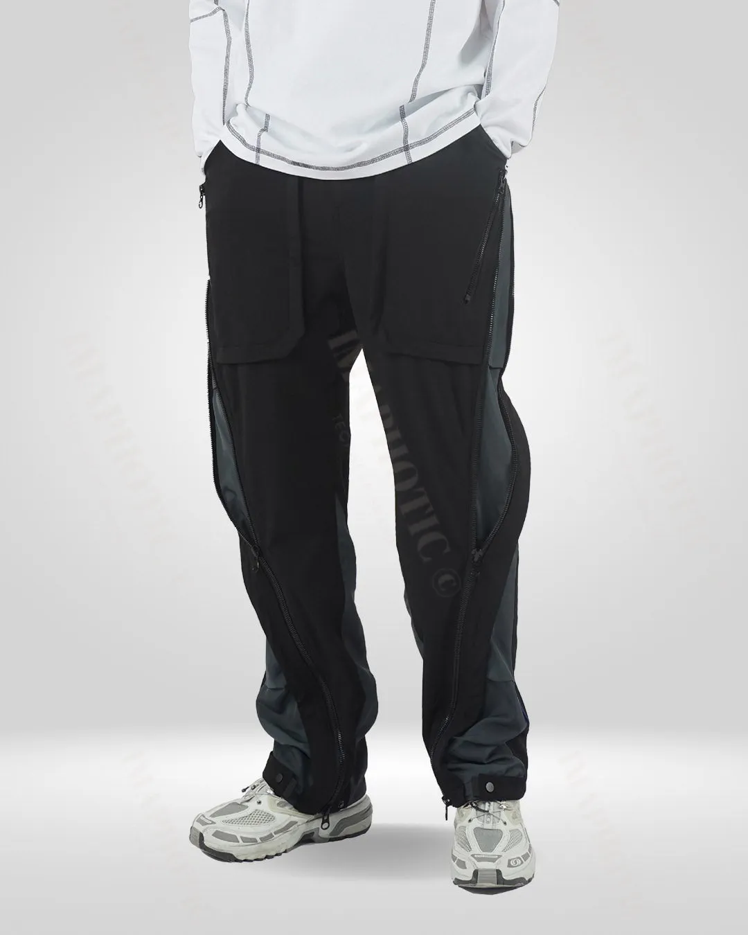 Transformative Nylon-Spandex Straight-Leg Pants
