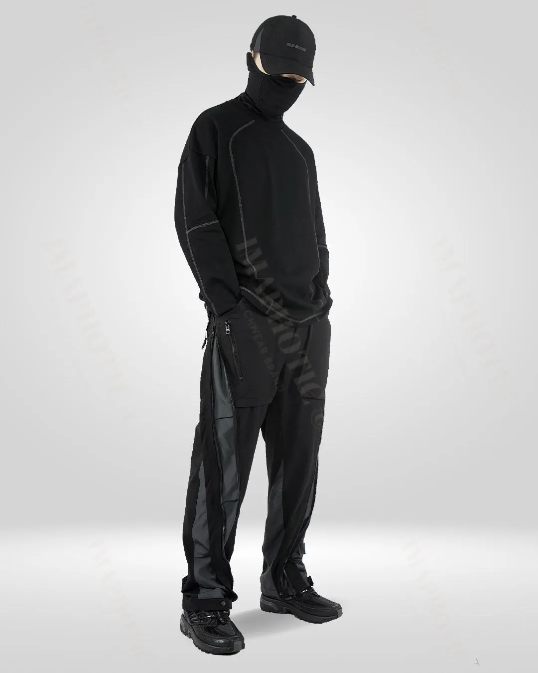 Transformative Nylon-Spandex Straight-Leg Pants