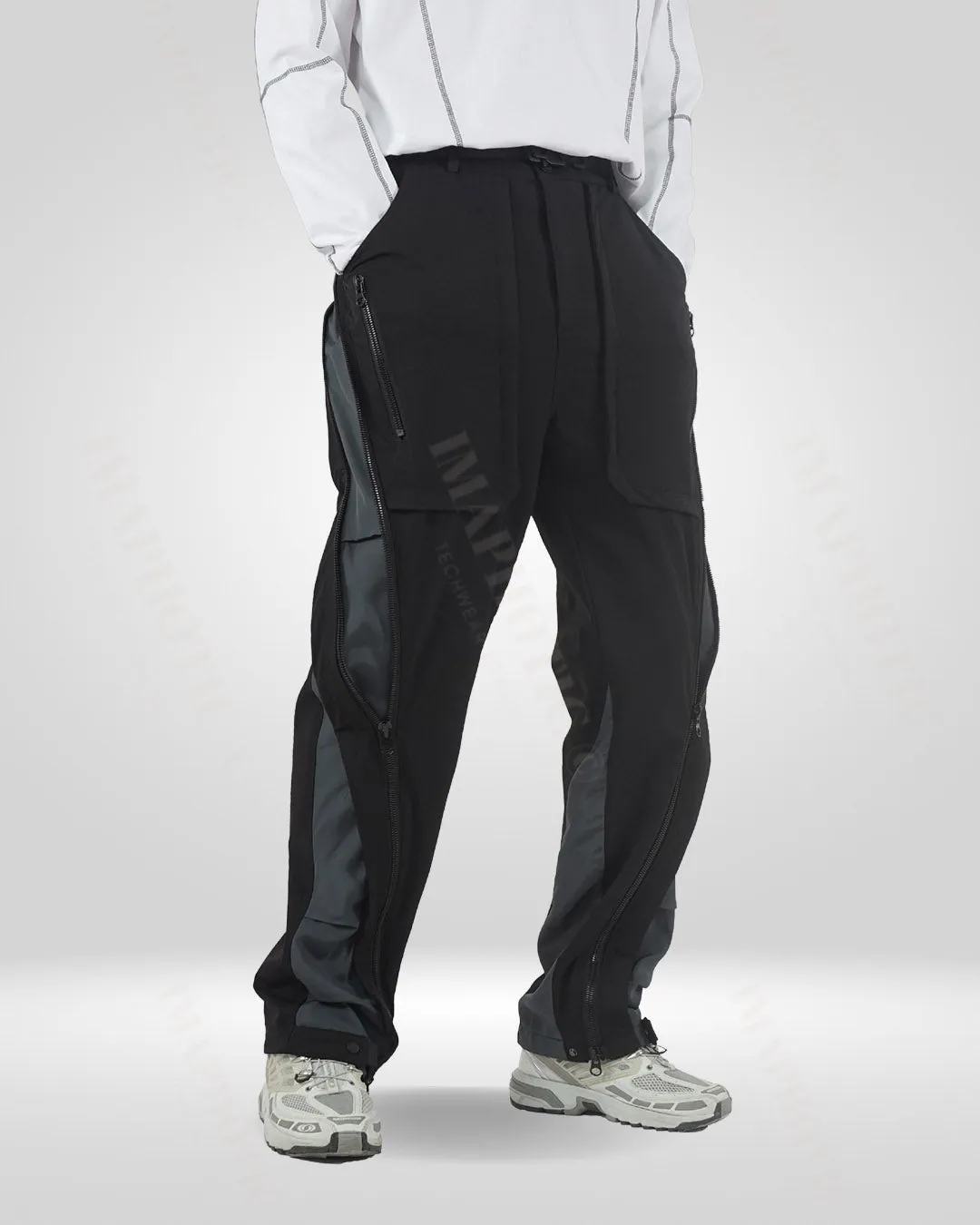 Transformative Nylon-Spandex Straight-Leg Pants