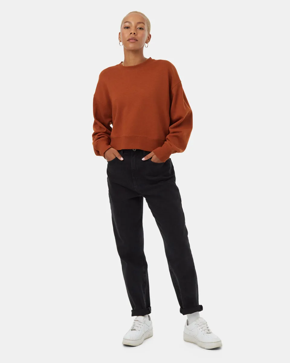 TreeFleece Oversized Cropped Crew