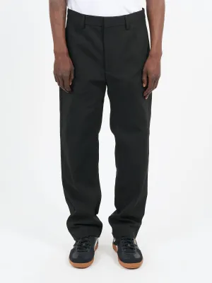 Twill Cotton-Blend Trousers