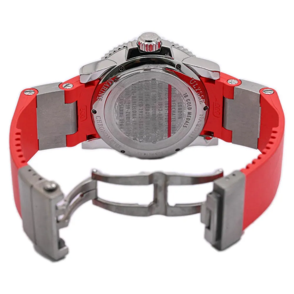 Ulysse Nardin Men's Maxi Marine Diver Stainless Steel 43mm Red Dial Watch Reference #: 263-33-3-96