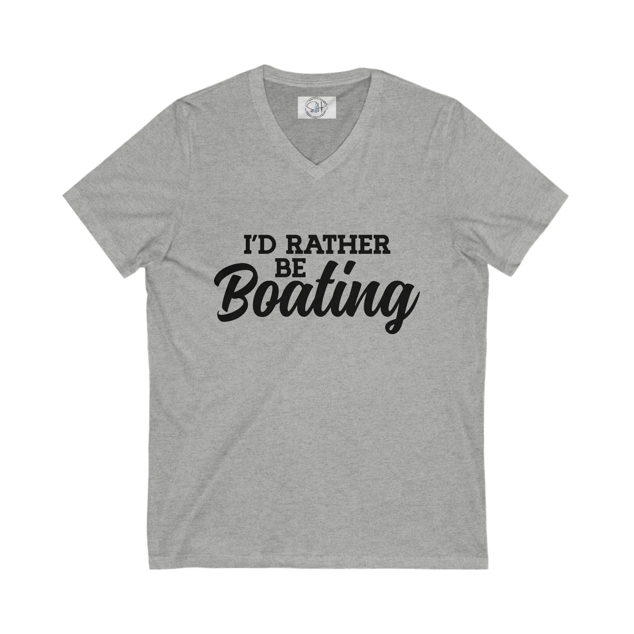 Unisex Jersey Short Sleeve V-Neck Tee