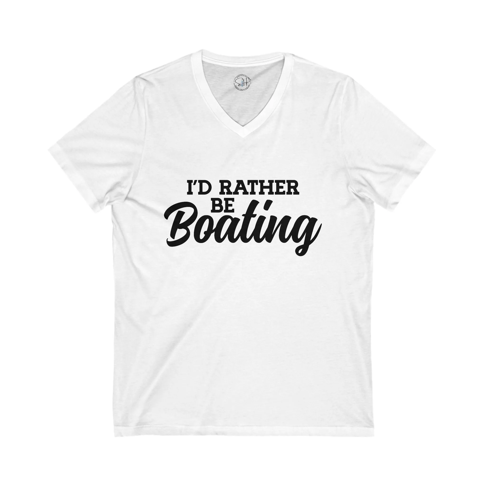 Unisex Jersey Short Sleeve V-Neck Tee