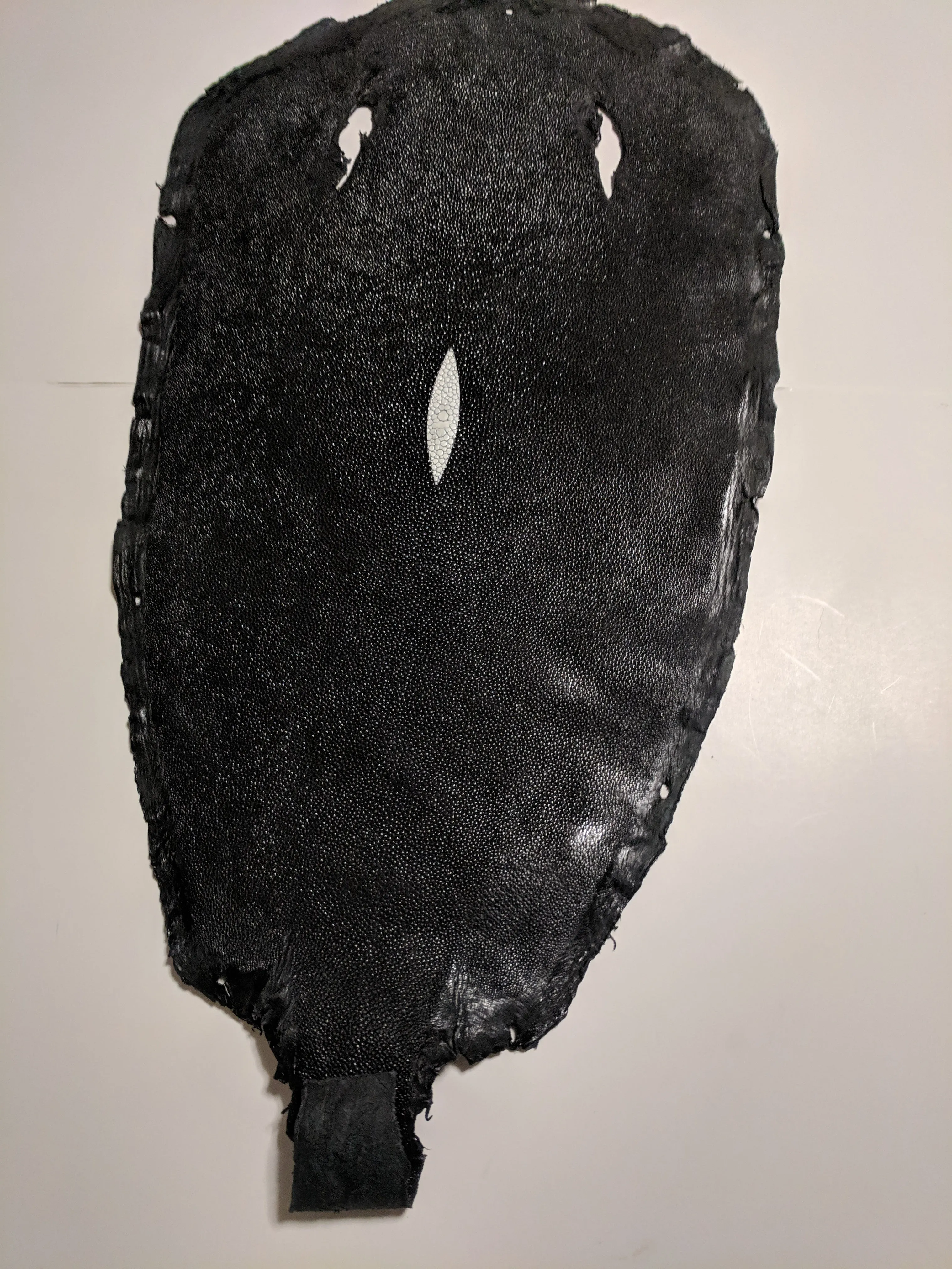 Unpolished Stingray leather