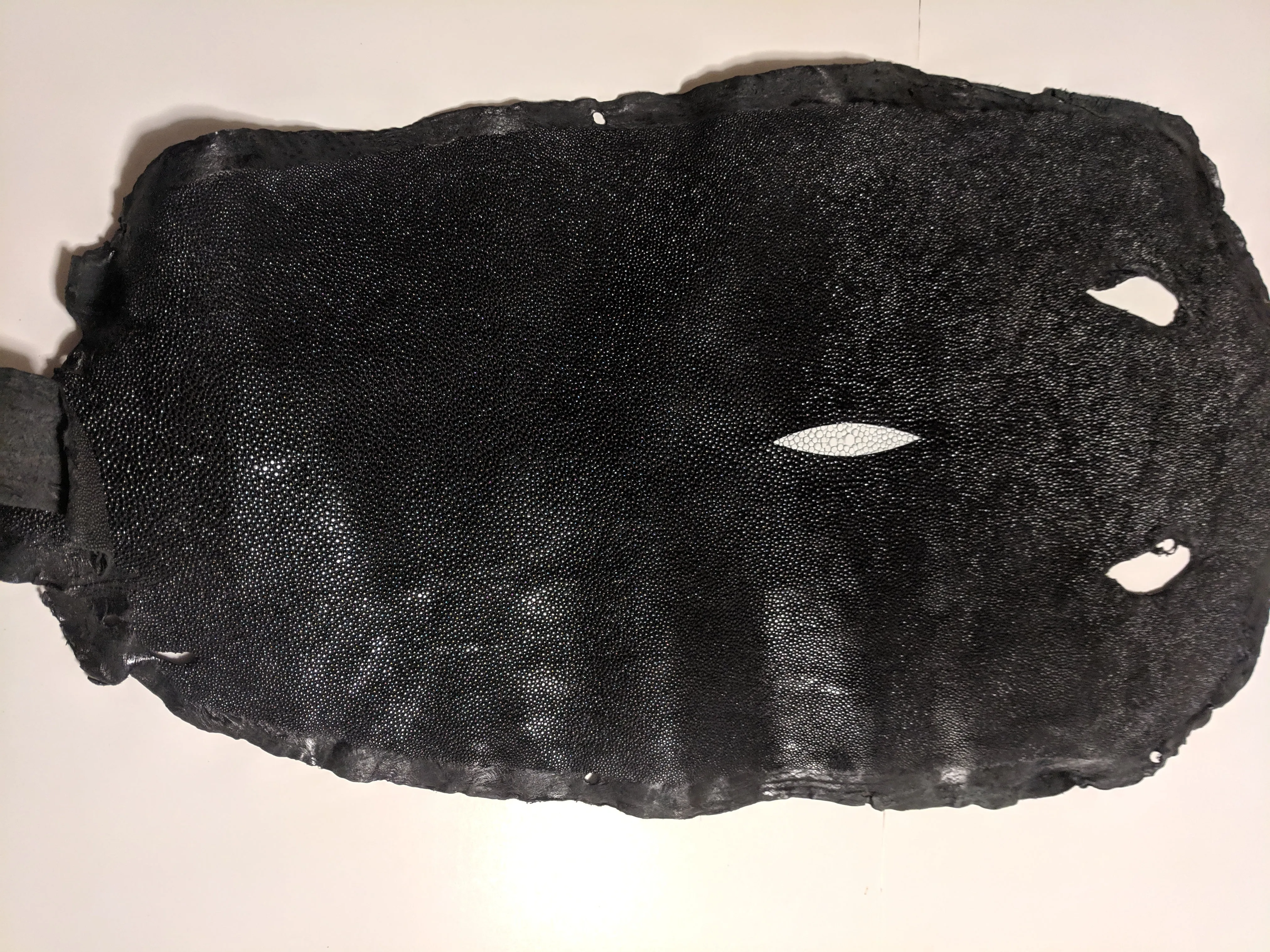 Unpolished Stingray leather
