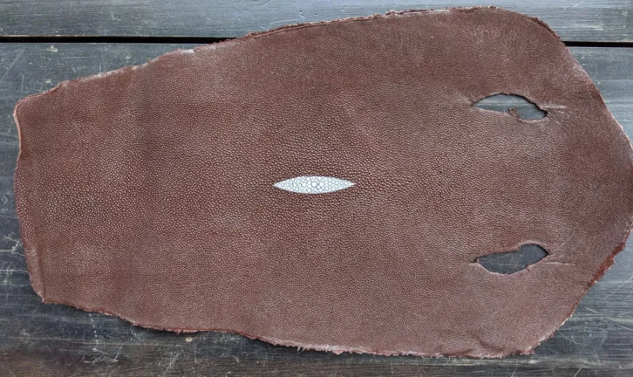 Unpolished Stingray leather