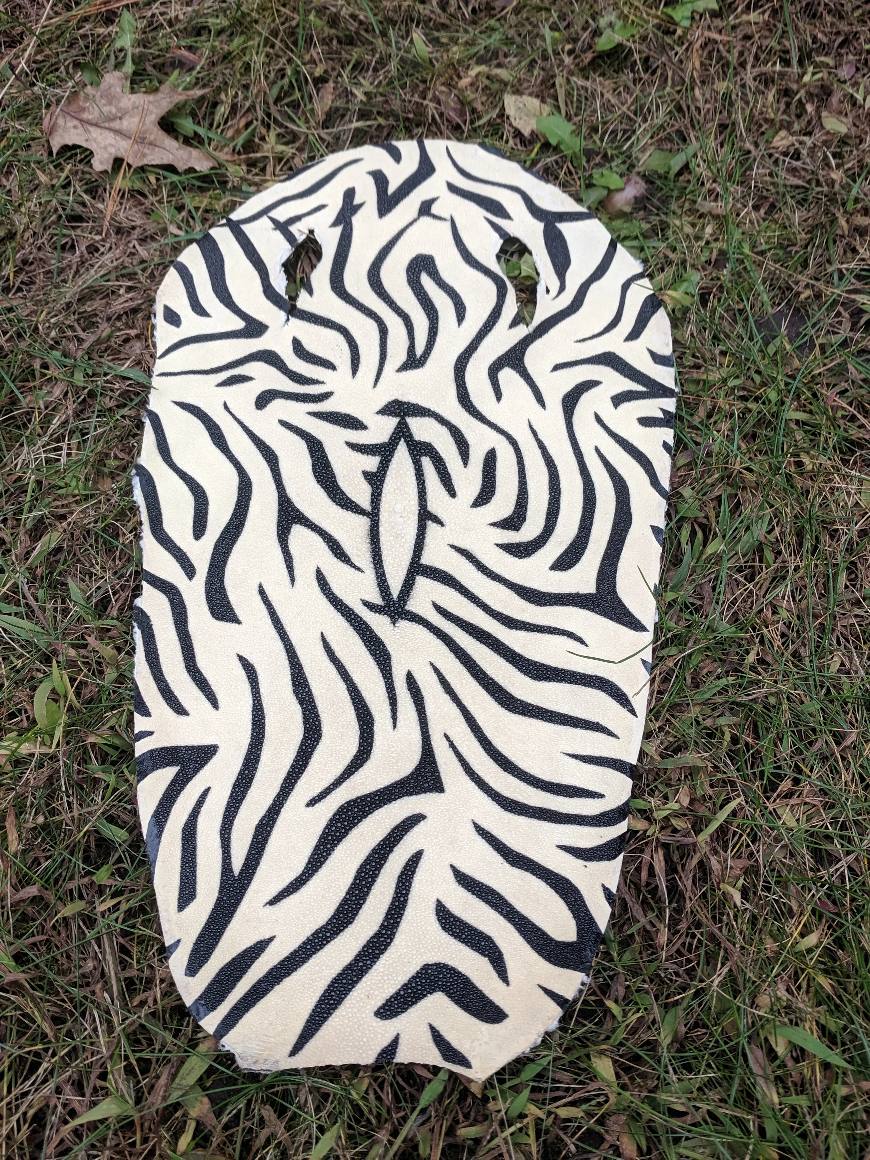 Unpolished Stingray leather