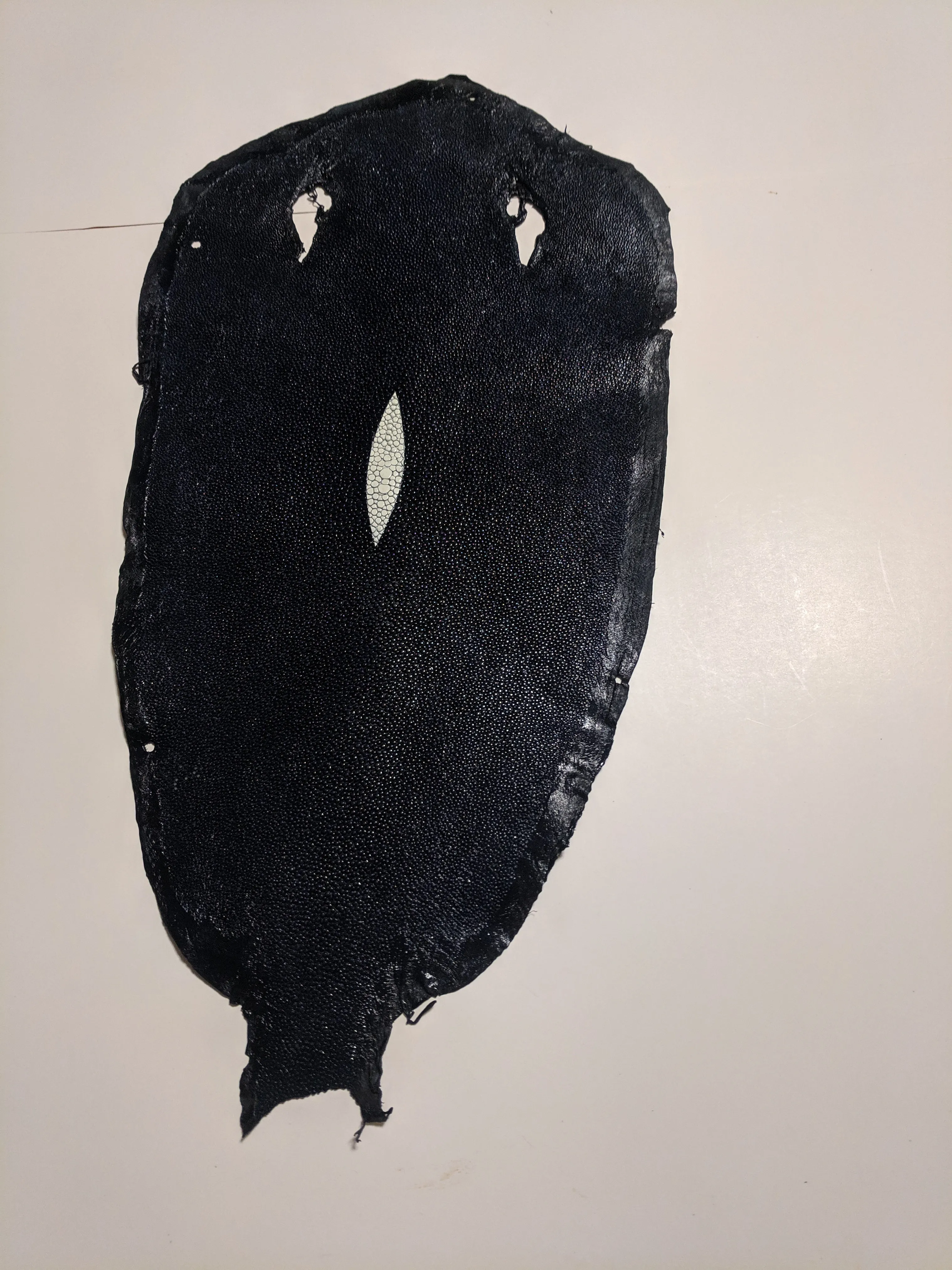 Unpolished Stingray leather
