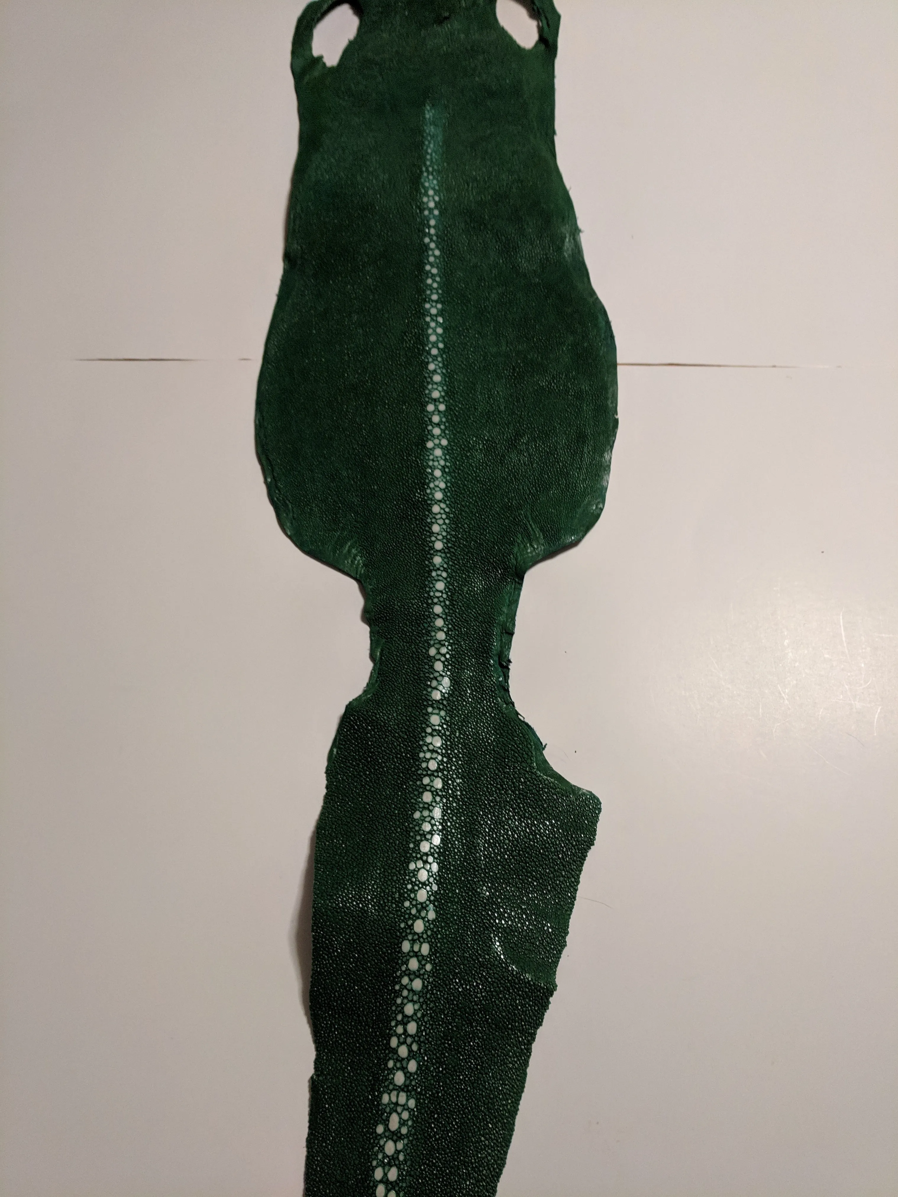 Unpolished Stingray leather