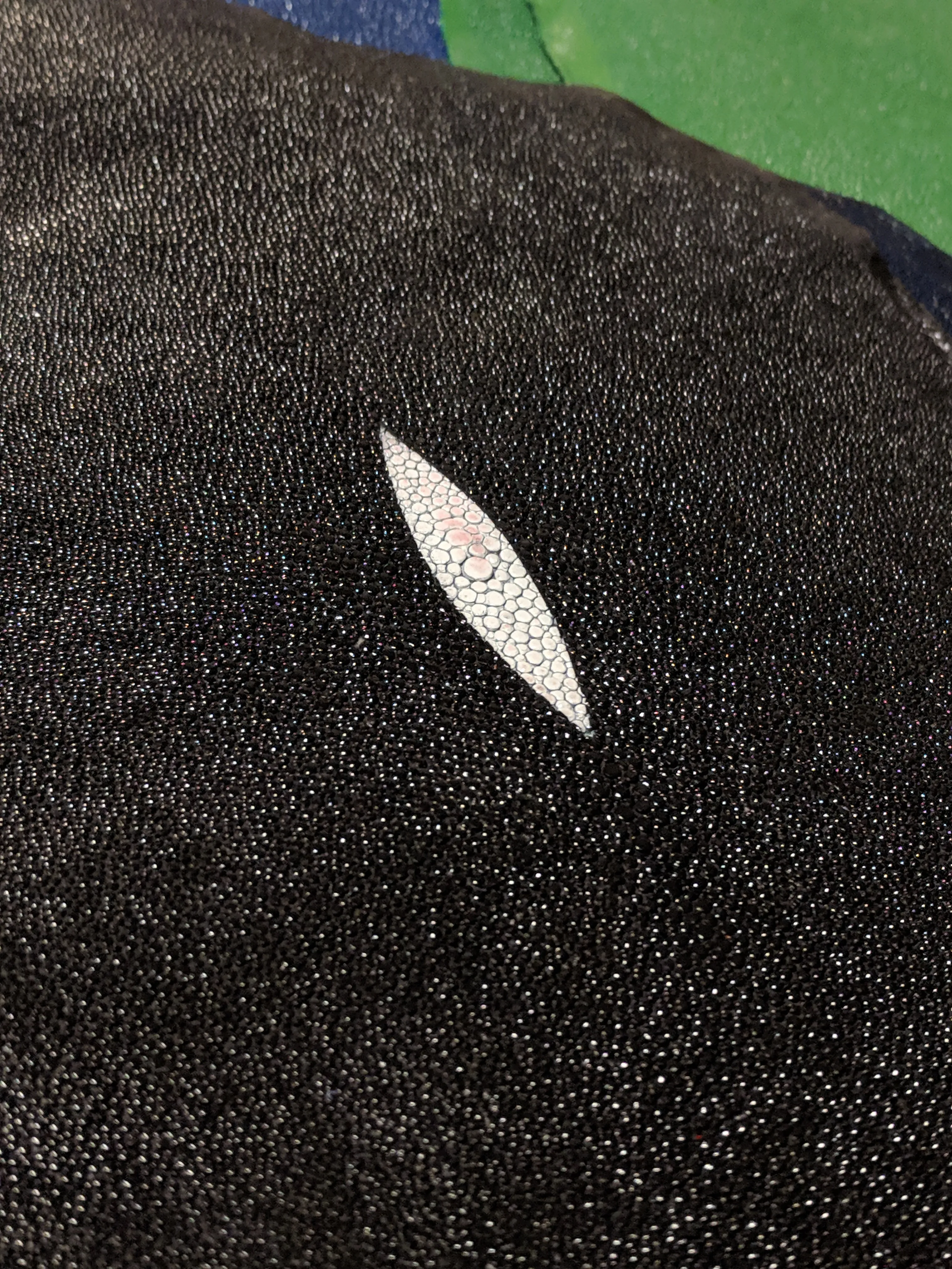 Unpolished Stingray leather