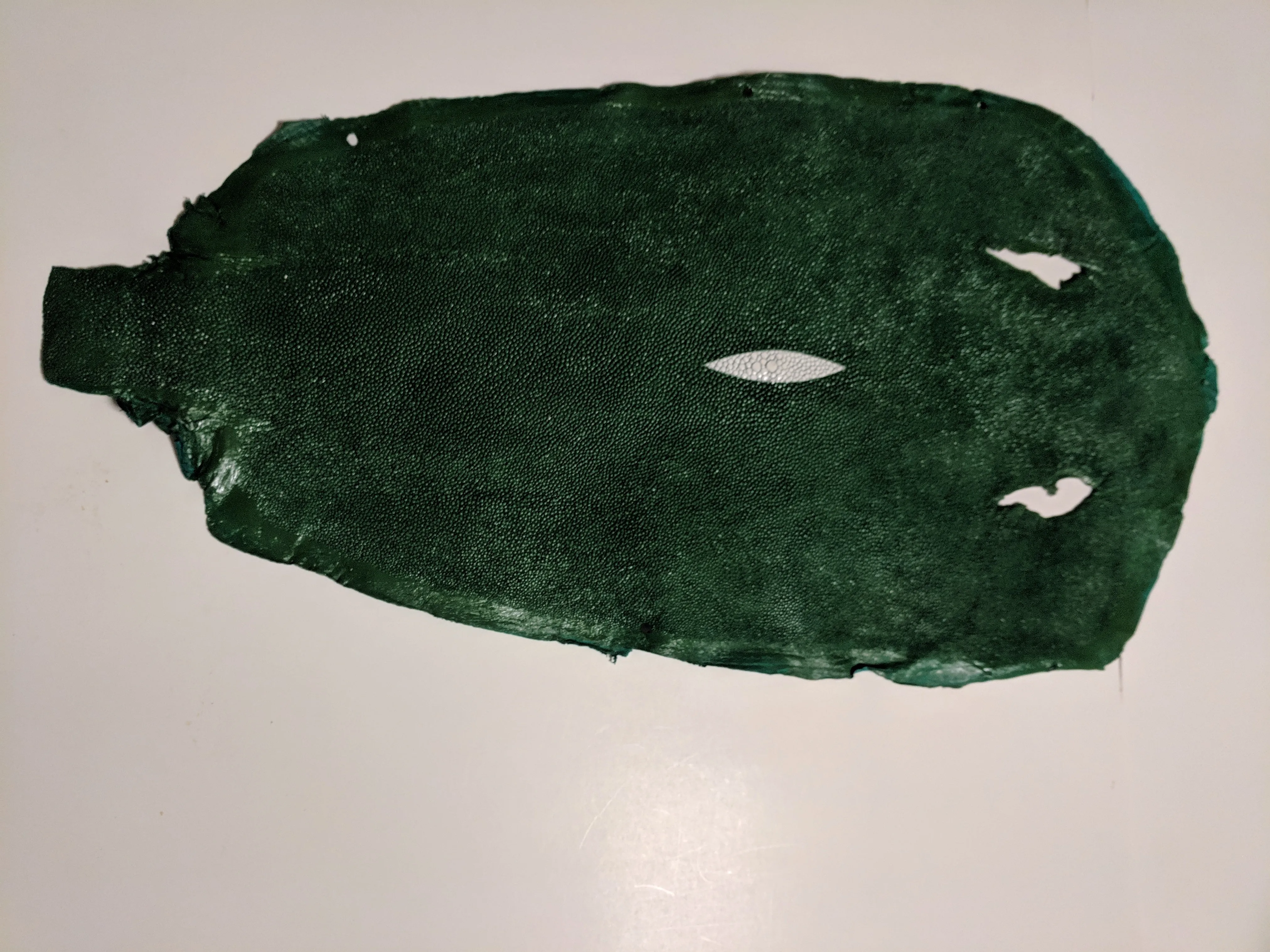 Unpolished Stingray leather