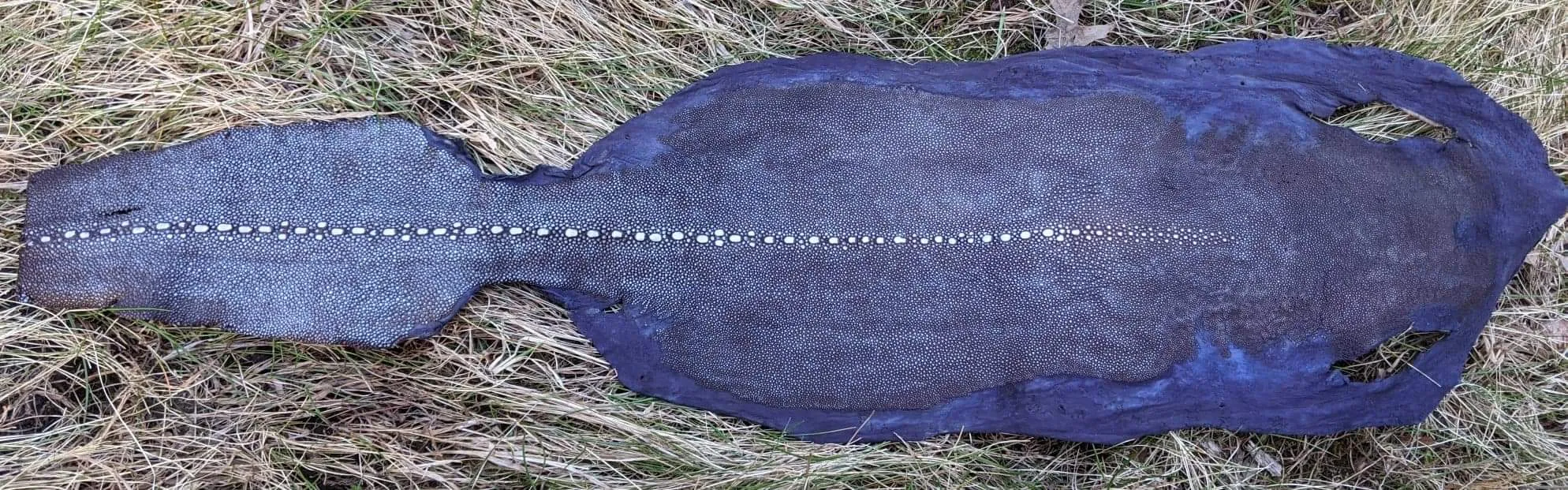 Unpolished Stingray leather
