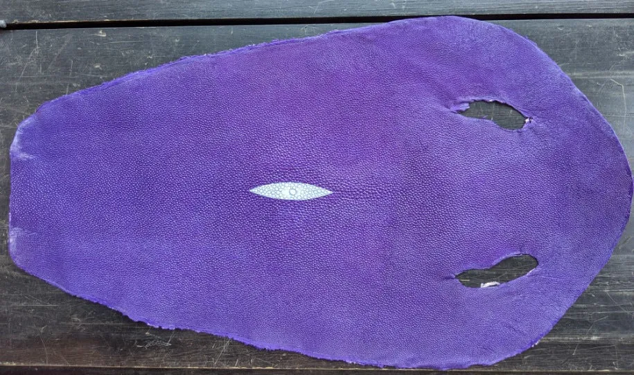 Unpolished Stingray leather