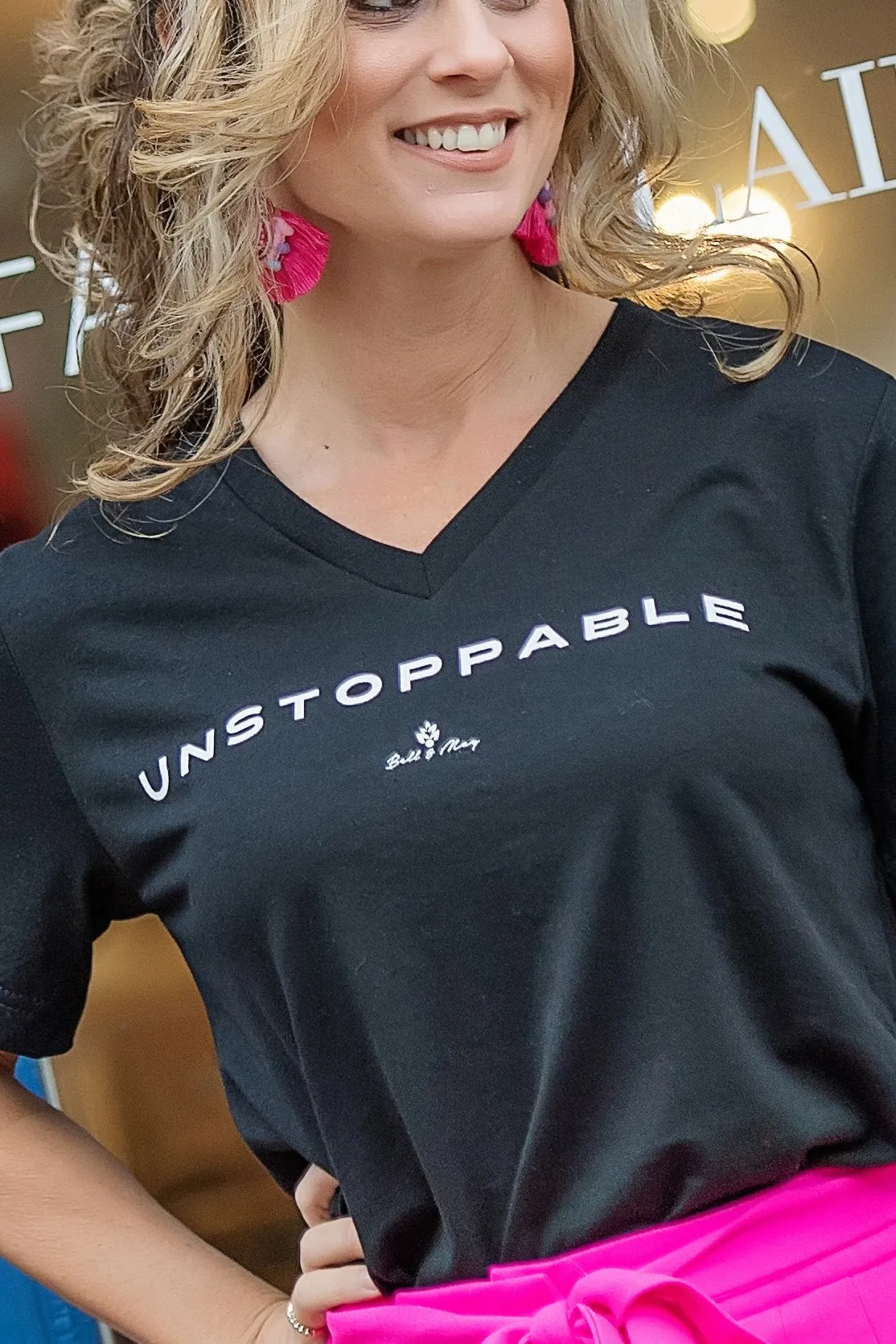 Unstoppable V-neck Tee