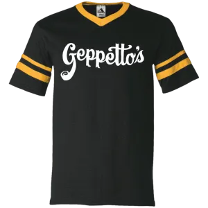 V-Neck Sleeve Stripe Jersey