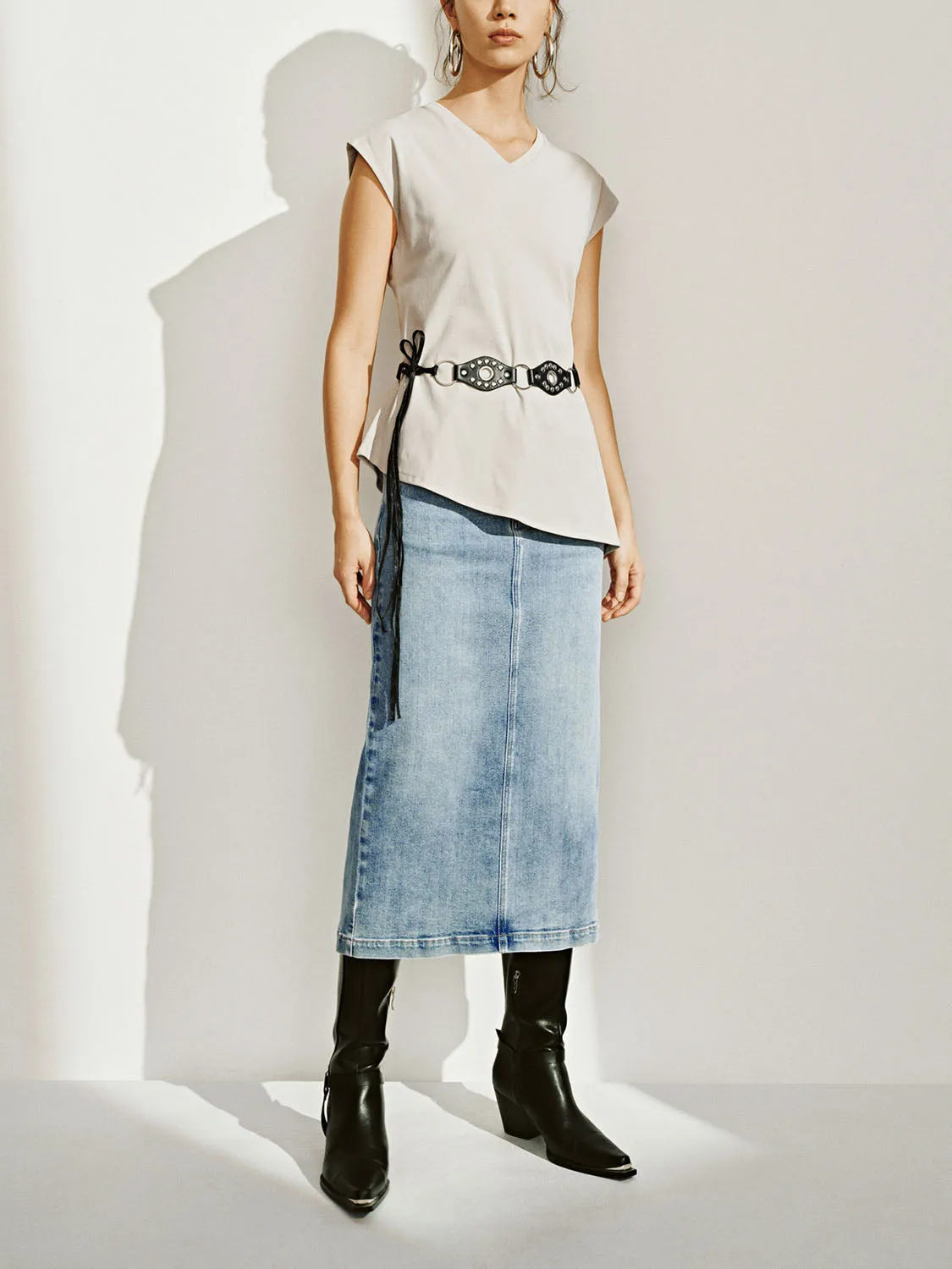 V-Neck Sleeveless T-Shirts