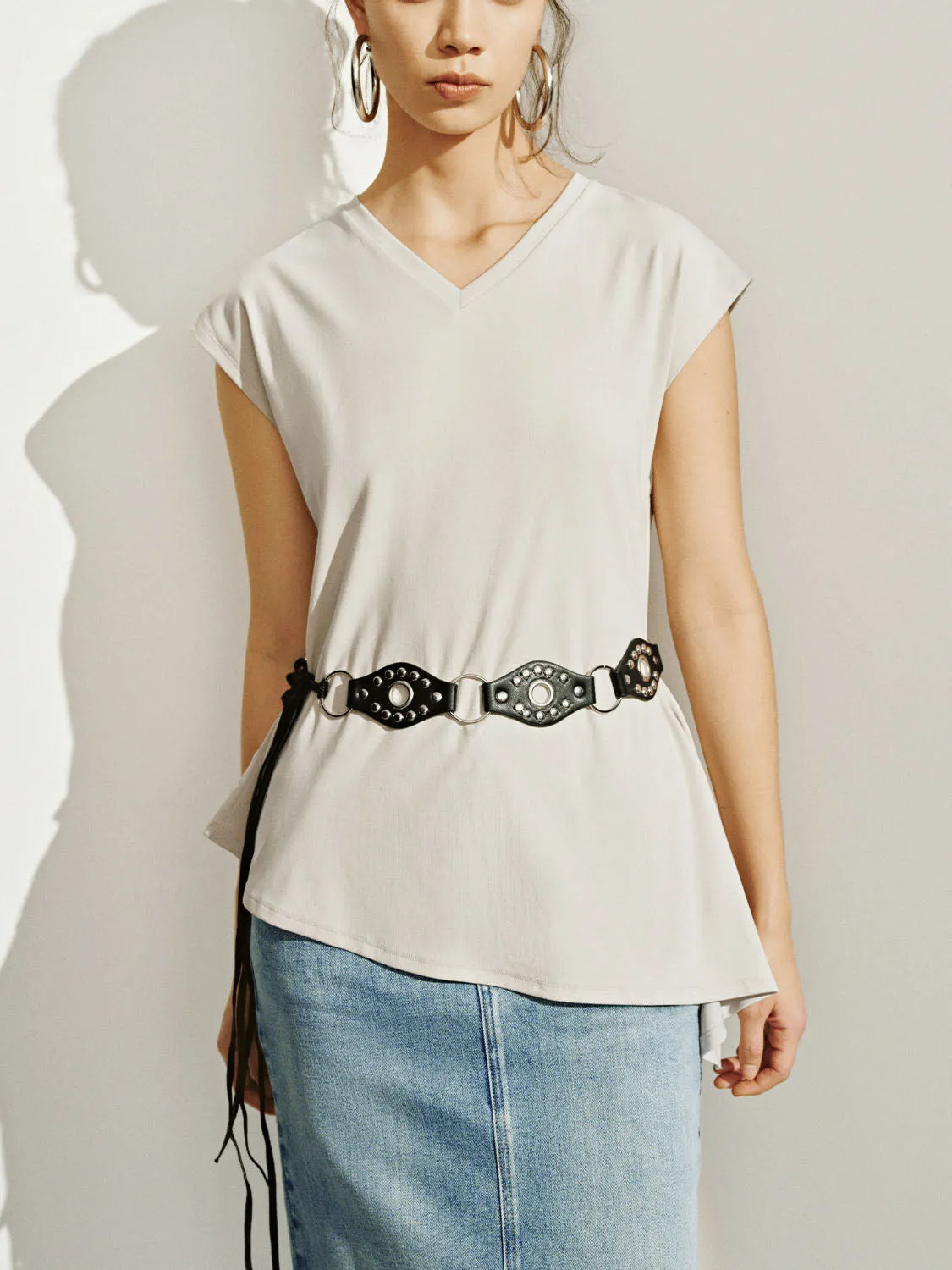 V-Neck Sleeveless T-Shirts