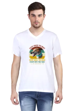 V Neck T-Shirt (Men) - Sneaky Eyes (1 Colour)