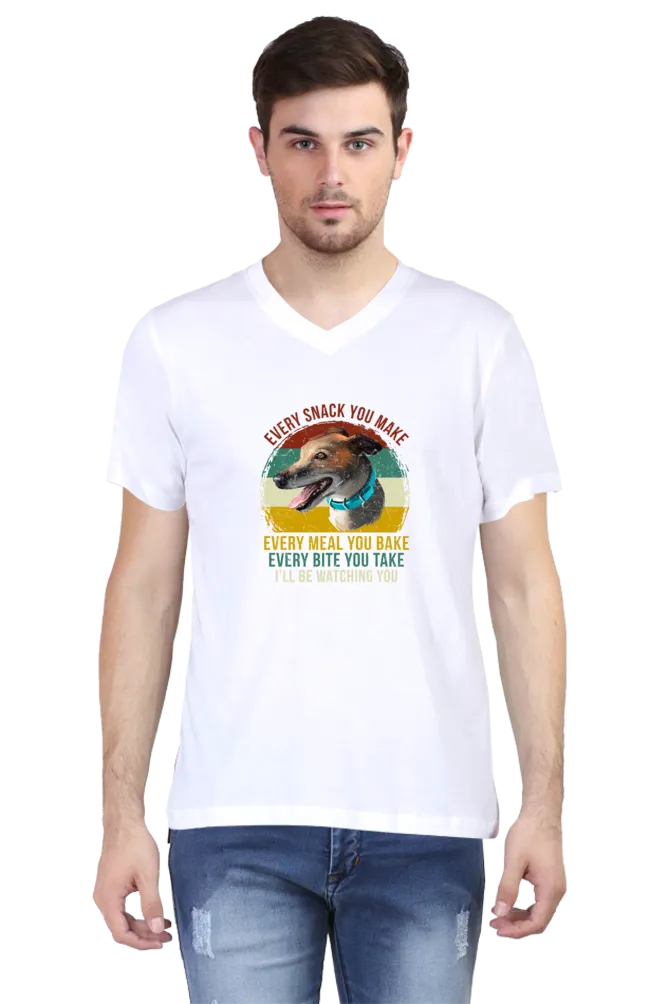 V Neck T-Shirt (Men) - Sneaky Eyes (1 Colour)