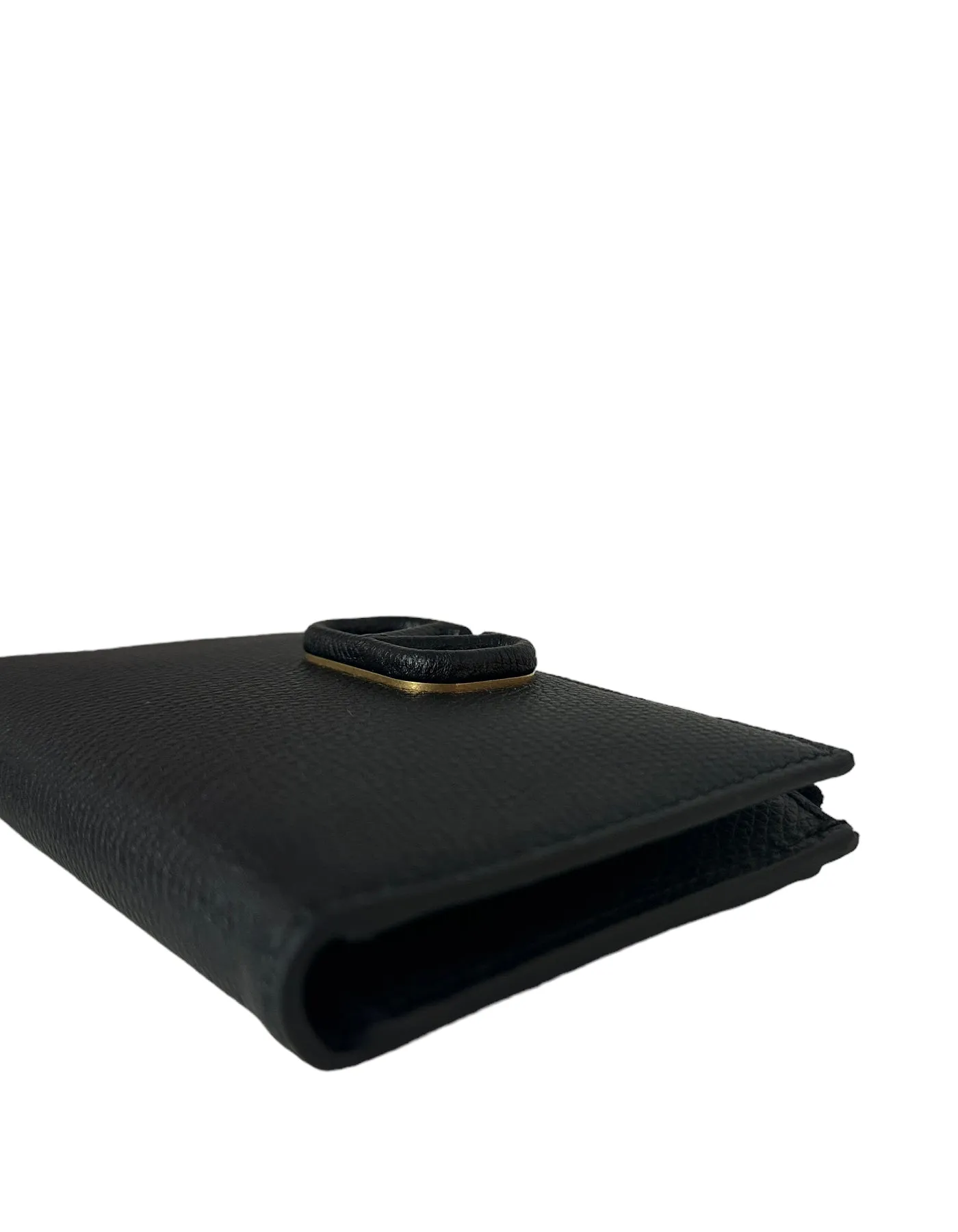 Valentino NEW Vlogo Black Signature Grainy Calfskin Cardholder Wallet