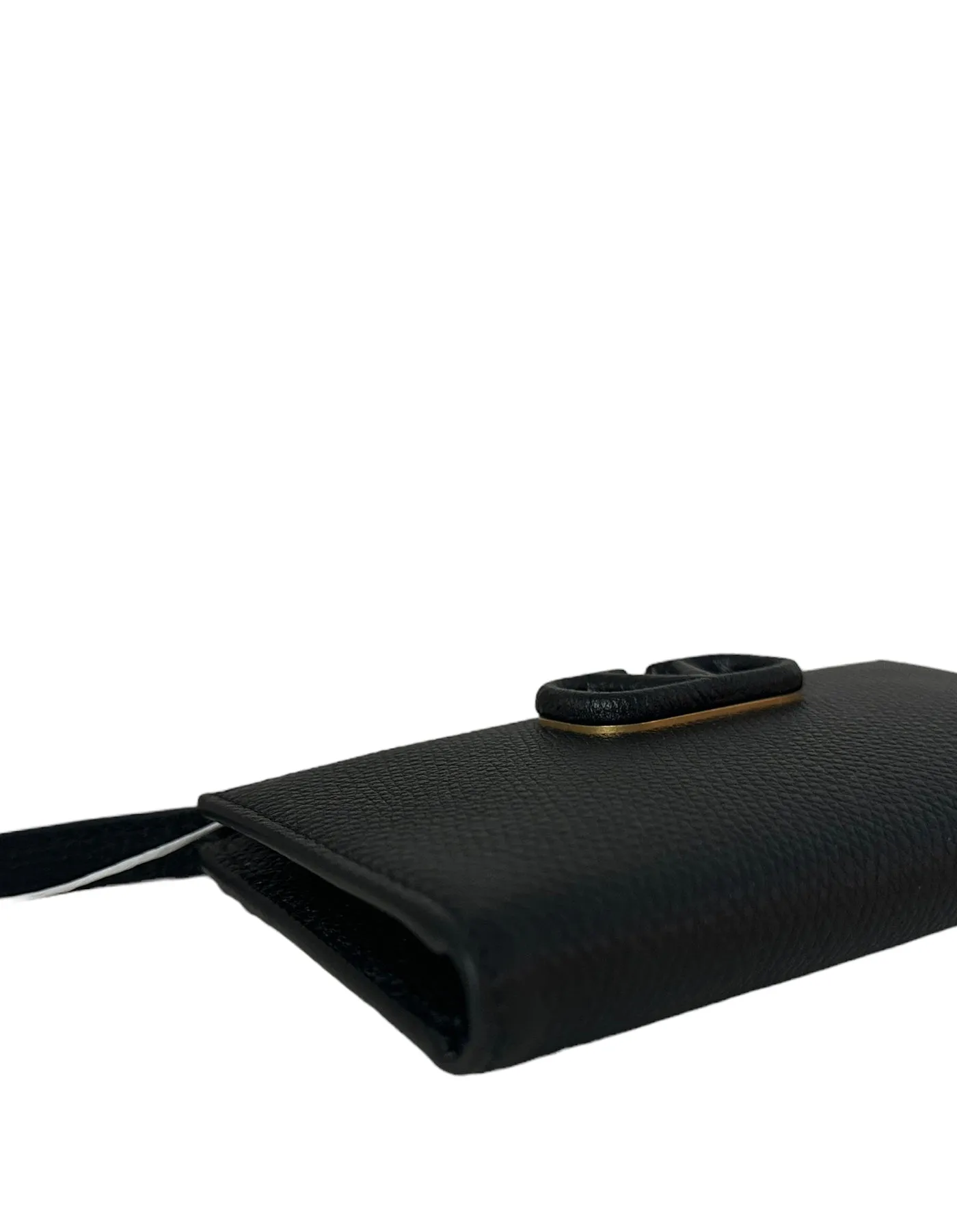 Valentino NEW Vlogo Black Signature Grainy Calfskin Cardholder Wallet