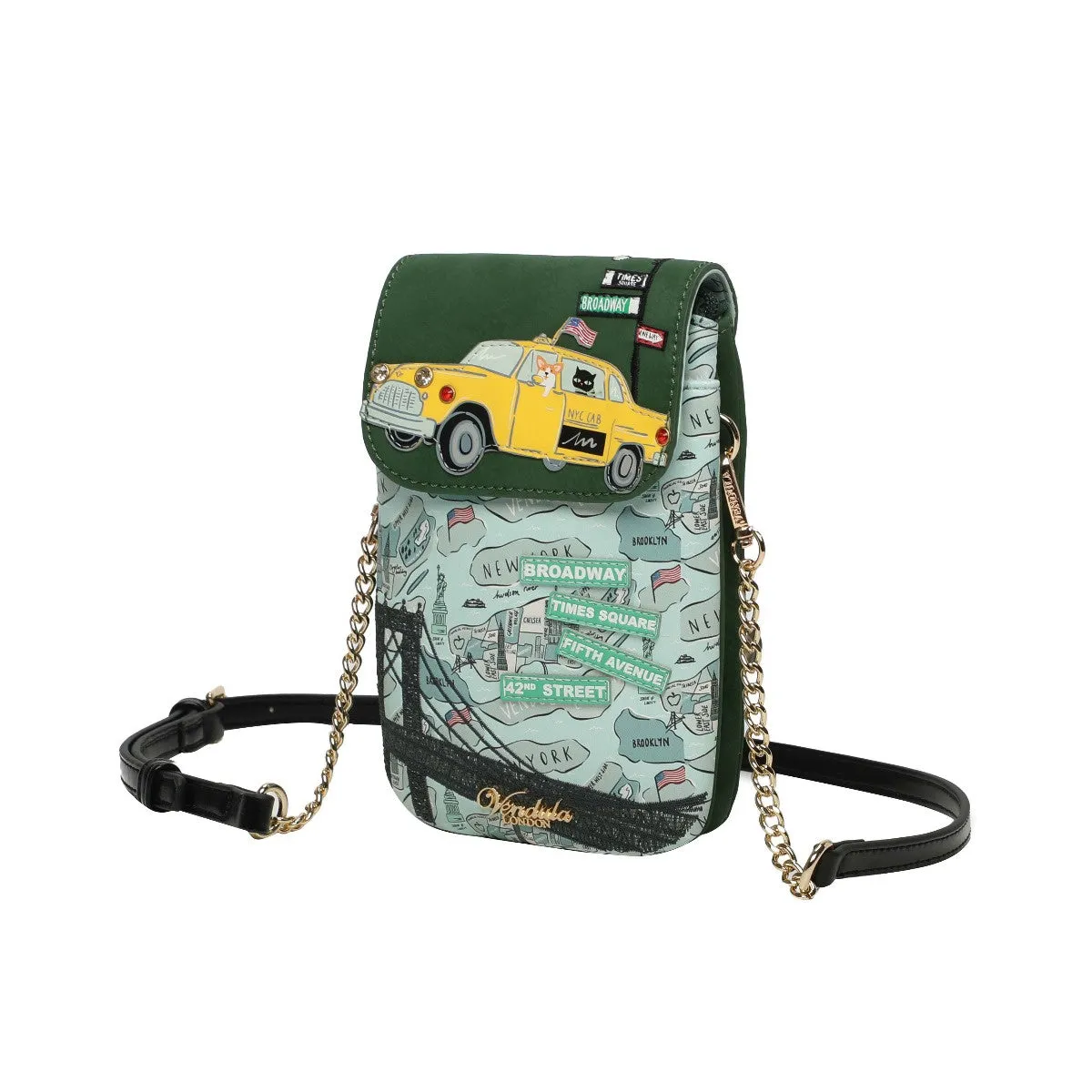 Vendula London - New York City Cats & Corgis Phone Pouch