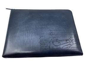 Venezia Scritto Nino Large Leather Clutch