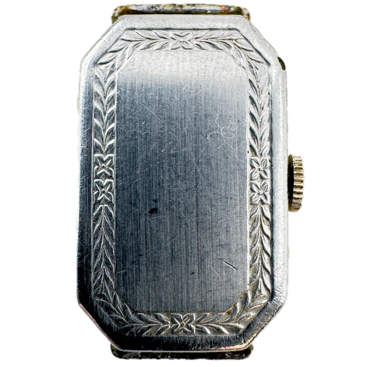 Vintage 1930 Bulova Art Deco Ladies Mechanical Wristwatch 6 AF Chrome Plated